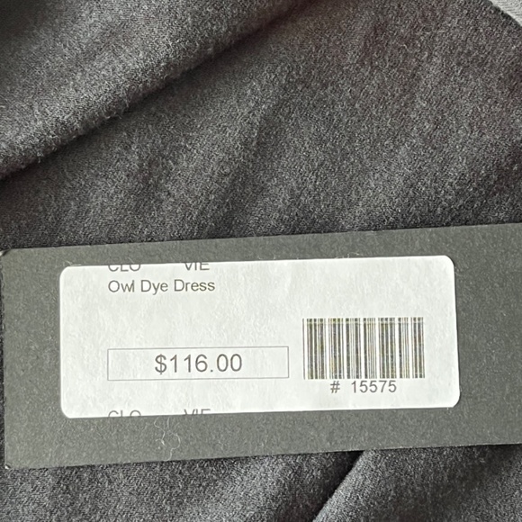 NWT Deborah Viereck Black Tie-Dye Midi Dress - Picture 8 of 10